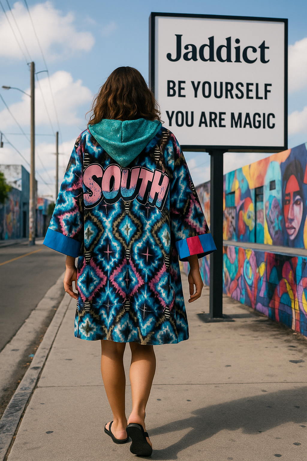 KIMONO HYPE 2025 - BY JADDICT - SOUTH BLUE MIXTE - UNIQUE SIZE
