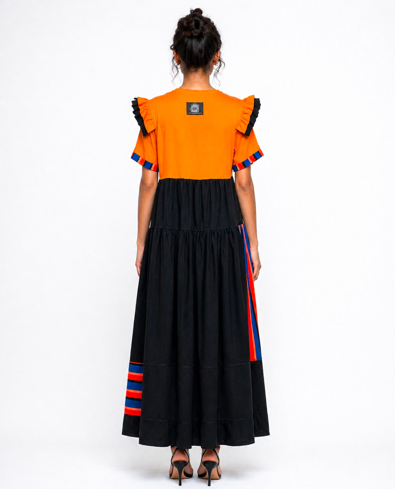 ROBE UPCYCLÉE ADIDAS “ORANGE IMPACT” BY JADDICT - M pièce unique