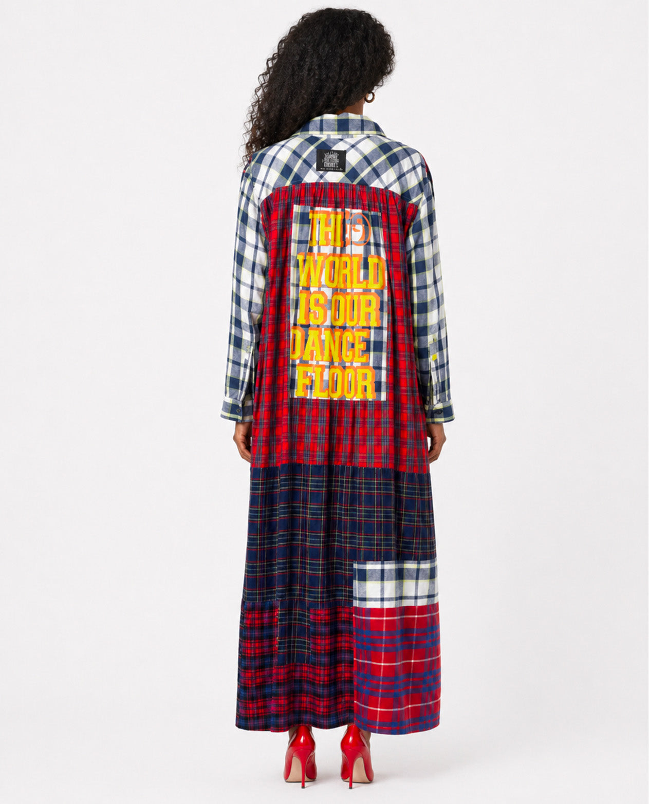 ROBE UPCYCLÉE ADIDAS “RED & BLUE” BY JADDICT - M/L pièce unique