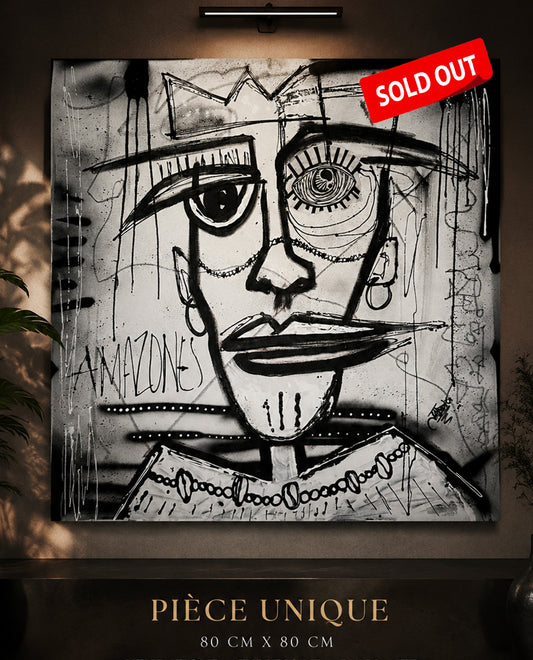 TABLEAU "AMAZONE B&W" BY JADDICT