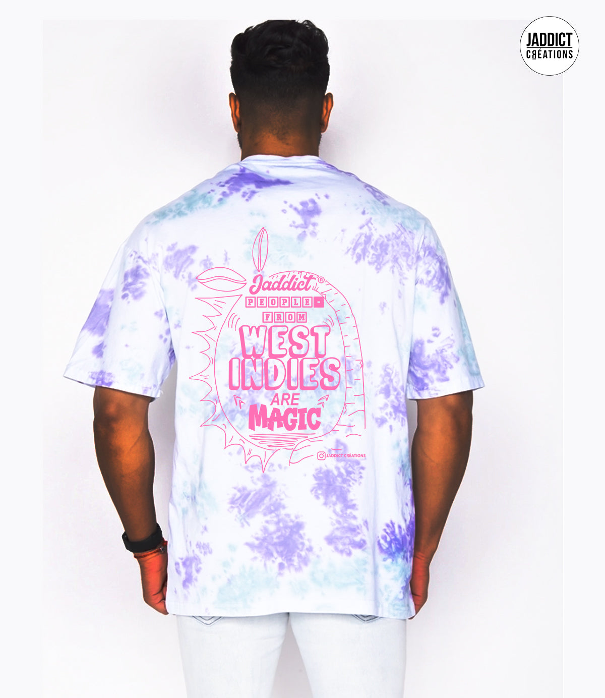 Série limitée / Tee-shirt TIE & DYE FAIT MAIN - WEST INDIES MAGIC - Mixte - by JADDICT